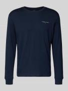 Tommy Jeans Slim Fit Langarmshirt aus reine Baumwolle in Marine, Größe...