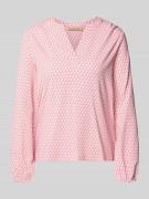 Smith and Soul Longsleeve mit V-Ausschnitt in Pink, Größe L
