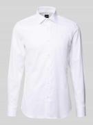 BOSS Slim Fit Businesshemd aus Baumwoll-Mix Modell 'HANK' in Weiss, Gr...