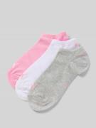 PUMA Sneakersocken mit Logo im 3er-Pack in Pink, Größe 35/38
