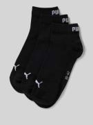 PUMA Sneakersocken mit Logo im 3er-Pack in Black, Größe 39-42