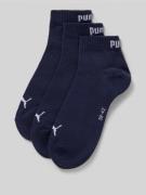 PUMA Damen Sneakersocken im 3er-Pack in Marine, Größe 35-38