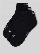 PUMA Damen Sneakersocken im 3er-Pack in Black, Größe 35/38