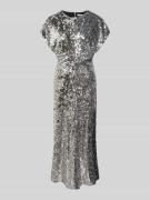 Rich & Royal Maxikleid mit Pailletten- und Ziersteinbesatz in Silber, ...