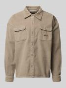 Pegador Freizeithemd mit Knopfleiste in Hellgrau, Größe L