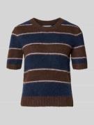 Samsøe Samsøe Strickpullover mit 1/2-Arm Modell 'JEANNE' in Dunkelbrau...