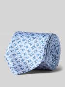 Monti Krawatte aus Seide im Allover-Look (7 cm) in Bleu, Größe 1