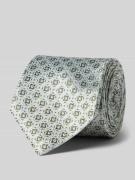 Monti Krawatte aus Seide im Allover-Look (7 cm) in Gruen, Größe 1