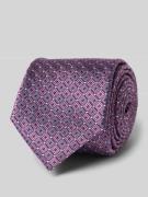 Willen Krawatte aus Seide im Allover-Look (7,5 cm) in Pink, Größe 1