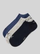 PUMA Sneakersocken mit Logo im 3er-Pack in Dunkelblau, Größe 39-42
