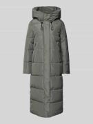 khujo Steppmantel mit Label-Detail Modell 'SOULANI' in Blau, Größe XS