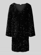 Vila Minikleid mit Paillettenbesatz Modell 'FAITH' in Black, Größe XS