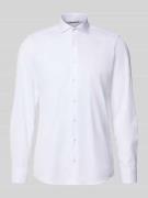 ETERNA Slim Fit Business-Hemd mit Knopfleiste in Weiss, Größe 40
