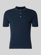 JOOP! Collection Slim Fit Poloshirt mit Strukturmuster in Marine, Größ...