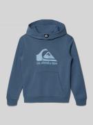 Quiksilver Regular Fit Hoodie mit Logo-Print Modell 'Youth' in Rauchbl...
