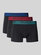 MCNEAL Trunks mit elastischem Logo-Bund im 3er-Pack in Black, Größe L
