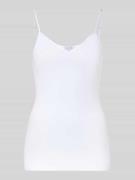Hanro Slim Fit Unterhemd mit Spaghettiträgern in Weiss, Größe M
