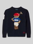 Polo Ralph Lauren Teens Strickpullover mit Motiv und Rundhalsausschnit...