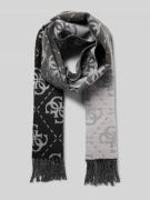 Guess Schal mit Viskose-Anteil Modell 'Jacquard' in Black, Größe 1