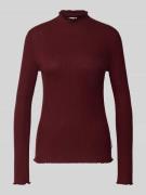 Marc O'Polo Denim Slim Fit Langarmshirt aus Lyocell-Mix in Bordeaux, G...