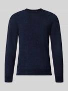 Tom Tailor Regular Fit Strickpullover aus Baumwoll-Mix in Marine, Größ...