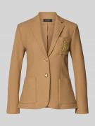 Lauren Ralph Lauren Blazer mit Reverskragen in Camel, Größe L