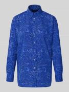 Lauren Ralph Lauren Hemdbluse mit Knopfleiste Modell 'KOTTA' in Blau, ...