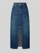 Polo Ralph Lauren Midi-Jeansrock im Used-Look mit Gehschlitz in Jeansb...