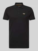 PME Legend Poloshirt mit Label-Detail in Black, Größe M