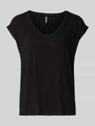 Pieces T-Shirt mit Stretch-Anteil Modell 'Billo' in Black, Größe S