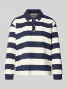 Christian Berg Woman Sweatshirt mit Polokragen und Knopfleiste in Dunk...