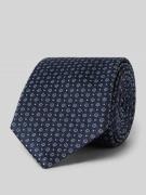 Willen Krawatte aus reiner Seide mit Label-Detail in Blau, Größe 1