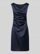 Vera Mont Cocktailkleid mit Wasserfall-Ausschnitt in Dunkelblau, Größe...
