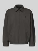 Polo Ralph Lauren Jacke mit Label-Stitching in Anthrazit, Größe L