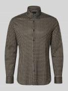 Emporio Armani Freizeithemd mit Knopfleiste in Mittelbraun, Größe L