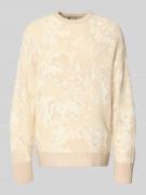 G-Star Raw Oversized Strickpullover mit gerippten Abschlüssen in Offwh...