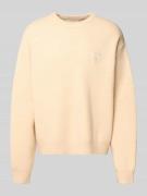 ANOTHER COTTON LAB Strickpullover mit gerippten Abschlüssen in Mittelb...