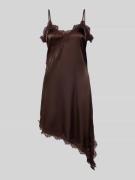 Noisy May Minikleid mit Spitzenbesatz Modell 'SOFIE' in Schoko, Größe ...