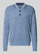 Scotch & Soda Regular Fit Longsleeve in Strick-Optik in Hellblau, Größ...