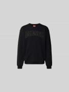 Diesel Sweatshirt mit Label-Stitching in Black, Größe L