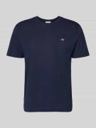 Gant Regular Fit T-Shirt mit Label-Stitching Modell 'SHIELD' in Marine...