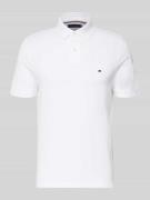 Tommy Hilfiger Regular Fit Poloshirt mit Logo-Stitching in Weiss, Größ...