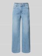 Buena Vista Wide Leg Jeans mit Eingrifftaschen in Hellblau, Größe L