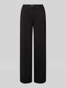 ICHI Wide Leg Stoffhose mit fixierten Bügelfalten Modell 'KATE' in Bla...