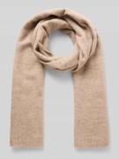 Barts Schal mit gerippten Abschlüssen Modell 'Witzia' in Hellbraun, Gr...