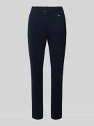 Marc Cain Hose mit Ziernähten in Marine, Größe 34