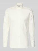 ETERNA Slim Fit Business-Hemd mit verdeckter Knopfleiste in Ecru, Größ...