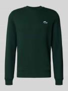 Lacoste Regular Fit Sweatshirt aus reiner Baumwolle in Dunkelgruen, Gr...
