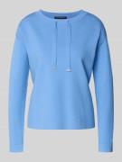 Betty Barclay Strickpullover mit Tunnelzug in Bleu, Größe 36