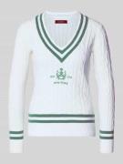 Lauren Ralph Lauren Slim Fit Pullover in Strick-Optik Modell 'Meren' i...